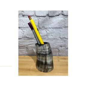 Original Handmade Desk Pencil Holder Makeup Brush Holder  Office&Home - Cow Horn